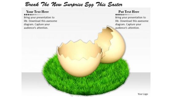 Stock Photo Business Marketing Strategy Break The New Surprise Egg This Easter Icons