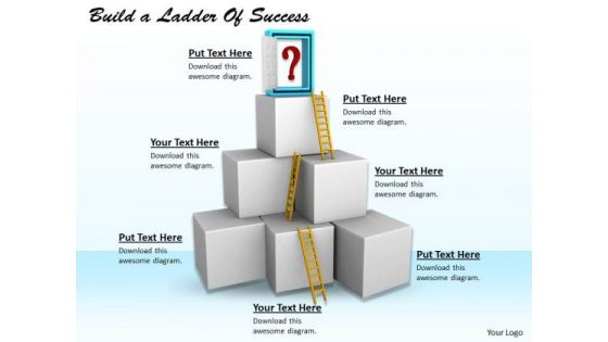 Stock Photo Business Marketing Strategy Build Ladder Of Success Icons