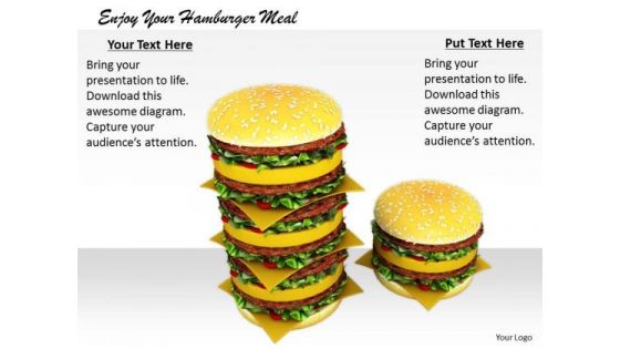 Stock Photo Business Marketing Strategy Enjoy Your Hamburger Meal Images And Graphics