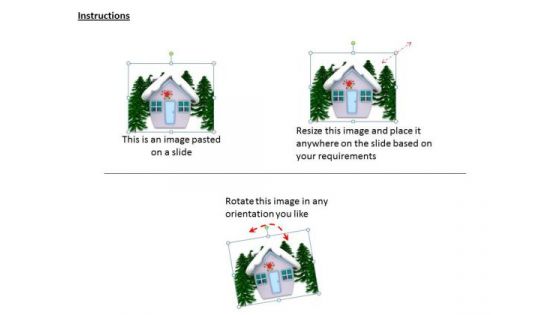 Stock Photo Business Model Strategy Snow Is On The Roof House Image