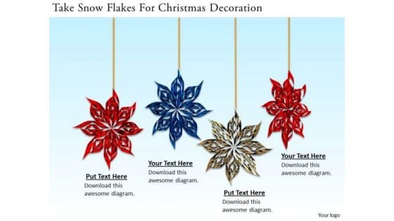 Stock Photo Business Model Strategy Take Snow Flakes For Christmas Decoration Image