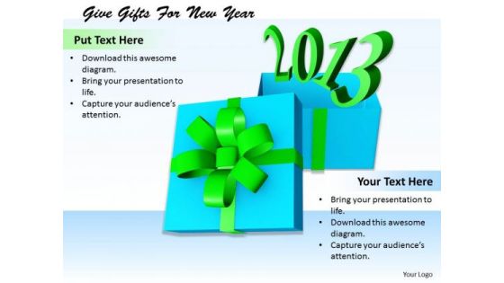 Stock Photo Business Plan And Strategy Give Gifts For New Year Clipart