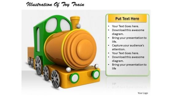 Stock Photo Business Plan And Strategy Illustration Of Toy Train Stock Images