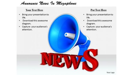 Stock Photo Business Plan Strategy Announce News Megaphone Clipart Images