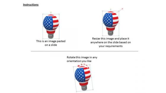 Stock Photo Business Plan Strategy Usa Flag Idea Bulb Icons