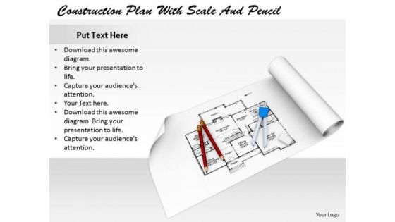 Stock Photo Business Planning Strategy Construction With Scale And Pencil Pictures Images