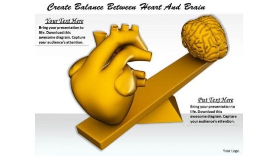Stock Photo Business Policy And Strategy Create Balance Between Heart Brain Best