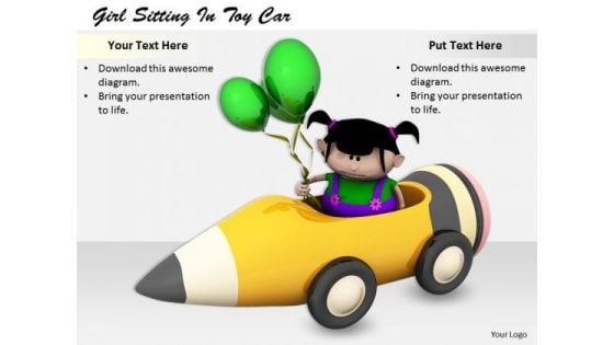 Stock Photo Business Process Strategy Girl Sitting Toy Car Images Photos