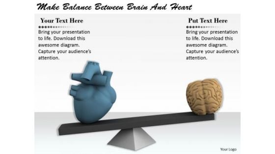 Stock Photo Business Process Strategy Make Balance Between Brain And Heart Image