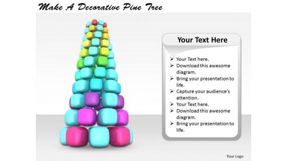 Stock Photo Business Process Strategy Make Decorative Pine Tree Image