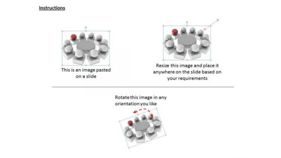 Stock Photo Business Process Strategy Meeting Roles And Responsibities Icons Images