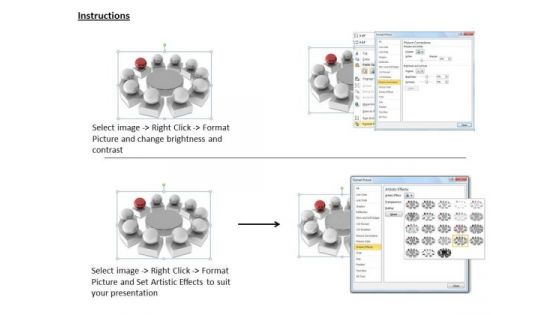 Stock Photo Business Process Strategy Meeting Roles And Responsibities Icons Images