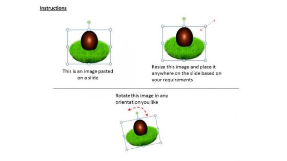 Stock Photo Business Strategy And Policy Chocolate Egg On Green Grass Icons