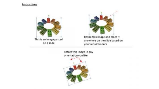 Stock Photo Business Strategy And Policy Circle Of Lego Blocks Icons