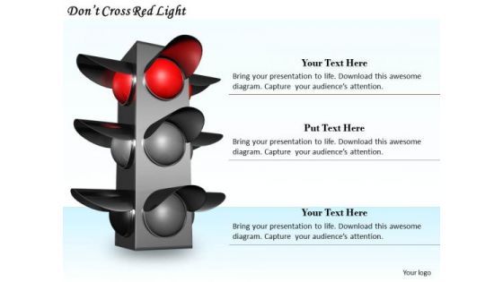 Stock Photo Business Strategy And Policy Dont Cross Red Light Icons