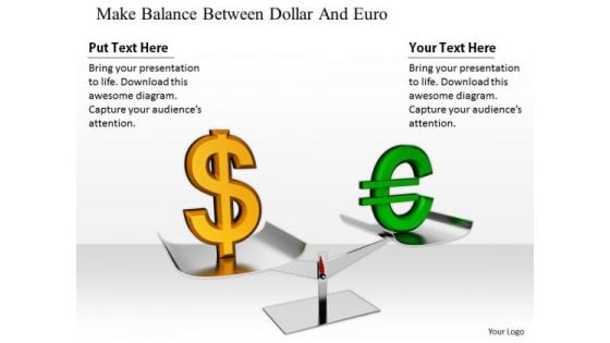 Stock Photo Business Strategy And Policy Make Balance Between Dollar Euro Pictures Images