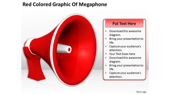 Stock Photo Business Strategy Concepts Red Colored Graphic Of Megaphone Icons Images