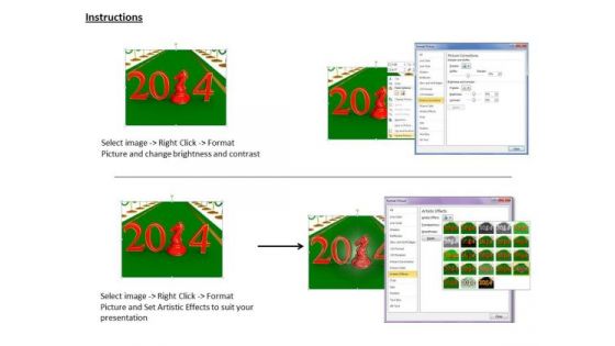 Stock Photo Business Strategy Concepts Red Text Of 2014 With Chess Knight Icons Images