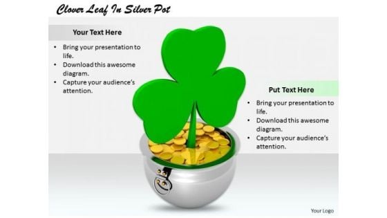Stock Photo Business Strategy Consultant Clover Leaf Silver Pot Clipart Stock Photo Business Strategy Consultant Clover Leaf Silver Pot Clipart