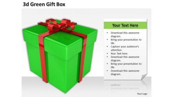 Stock Photo Business Strategy Consultants 3d Green Gift Box Icons Images