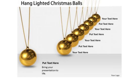 Stock Photo Business Strategy Development Hang Lighted Christmas Balls Best