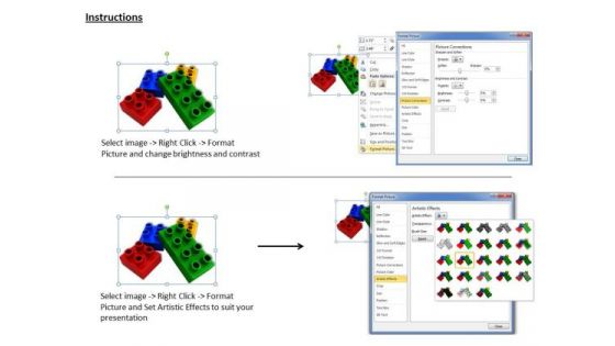 Stock Photo Business Strategy Development Multicolored Lego Blocks For Process Photos