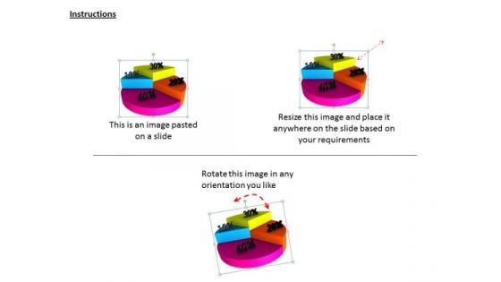 Stock Photo Business Strategy Examples Profit Percentage On Pie Chart Icons Images