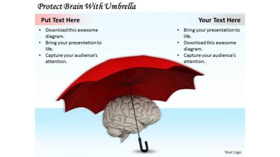 Stock Photo Business Strategy Examples Protect Brain With Umbrella Stock Photo Best Photos