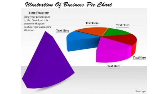 Stock Photo Business Strategy Execution Illustration Of Pie Chart Stock Photos