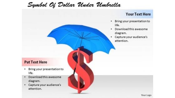 Stock Photo Business Strategy Execution Symbol Of Dollar Under Umbrella Icons Images