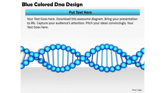 Stock Photo Business Strategy Formulation Blue Colored Dna Design Image