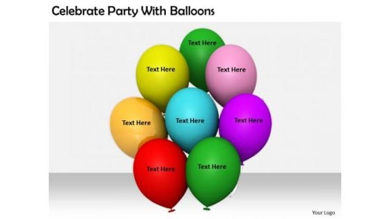 Stock Photo Business Strategy Formulation Celebrate Party With Balloons Stock Photo Icons