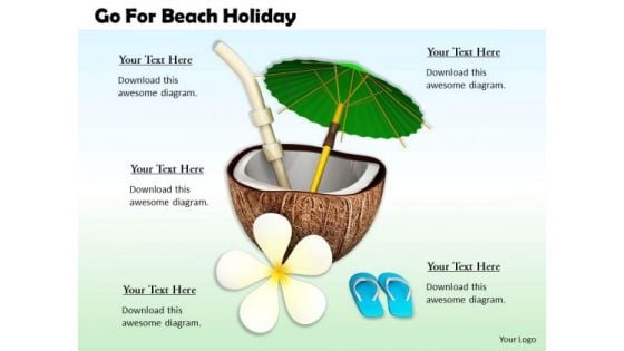 Stock Photo Business Strategy Go For Beach Holiday Image