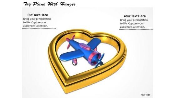 Stock Photo Business Strategy Implementation Toy Plane With Hanger Clipart