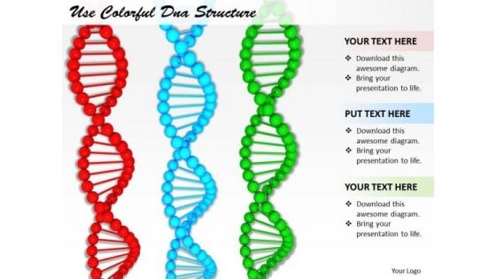 Stock Photo Business Strategy Model Use Colorful Dna Structure Photos