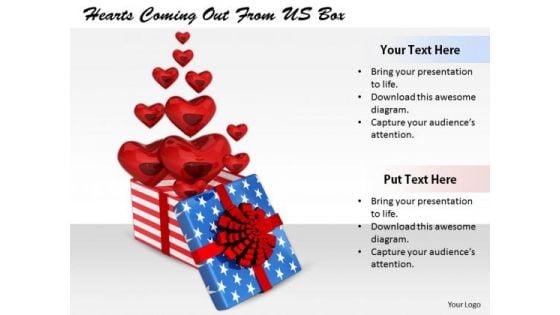 Stock Photo Business Strategy Plan Template Hearts Coming Out From Box Stock Images