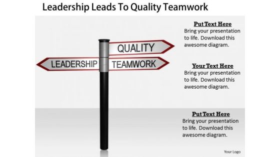 Stock Photo Business Strategy Plan Template Leadership Leads To Quality Teamwork Clipart Images