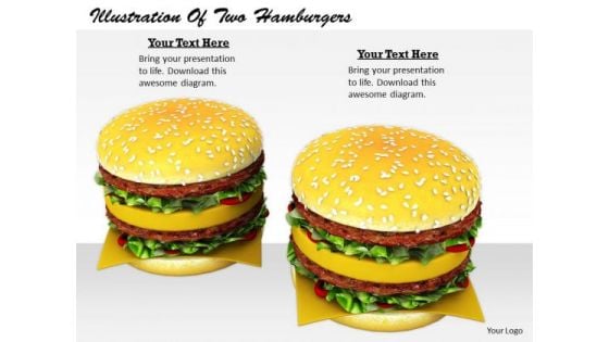 Stock Photo Business Strategy Planning Illustration Of Two Hamburgers Icons Images