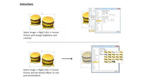 Stock Photo Business Strategy Planning Illustration Of Two Hamburgers Icons Images