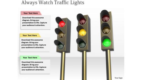 Stock Photo Business Strategy Process Always Watch Traffic Lights Images Photos