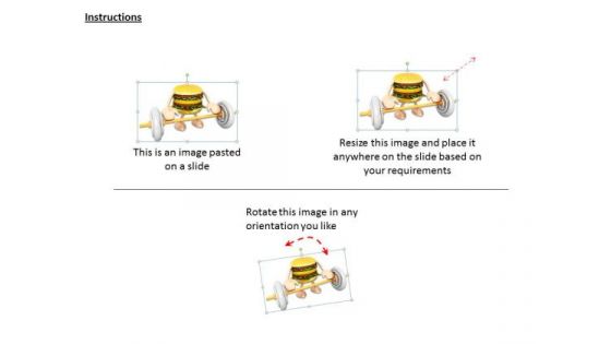 Stock Photo Business Strategy Review Hamburger With Arms And Legs Icons