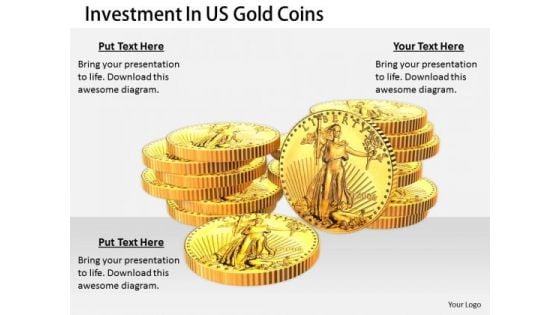 Stock Photo Business Strategy Review Investment Gold Coins Clipart Images