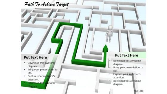 Stock Photo Business Unit Strategy Path To Achieve Target Success Images