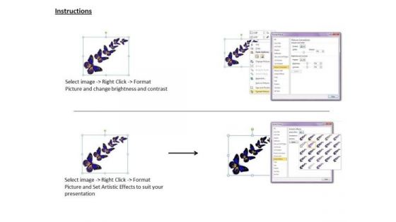 Stock Photo Butterflies Natures Beautiful Gift PowerPoint Template