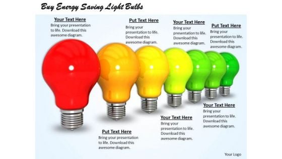 Stock Photo Buy Energy Saving Light Bulbs Ppt Template