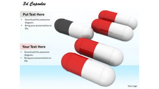 Stock Photo Capsules In Line With One Leading PowerPoint Slide Stock Photo Capsules In Line With One Leading PowerPoint Slide