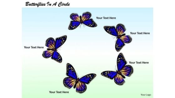 Stock Photo Circle Of Beautiful Butterflies PowerPoint Slide Stock Photo Circle Of Beautiful Butterflies PowerPoint Slide
