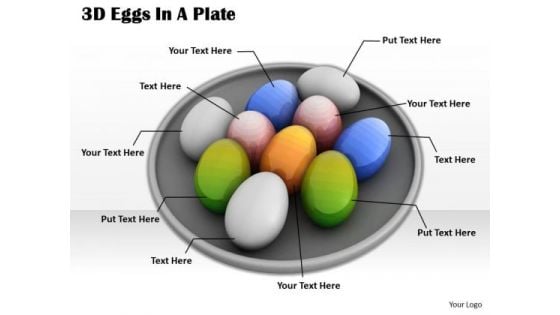 Stock Photo Colorful Eggs In Plate Shows Team PowerPoint Slide Stock Photo Colorful Eggs In Plate Shows Team PowerPoint Slide
