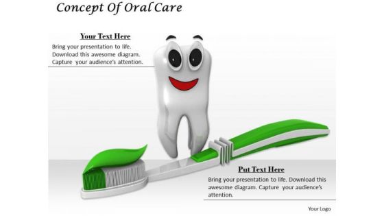 Stock Photo Concept Of Oral Care PowerPoint Template