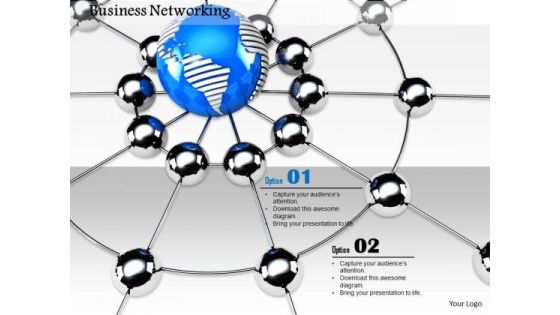 Stock Photo Conceptual Image Of Business Networking PowerPoint Slide